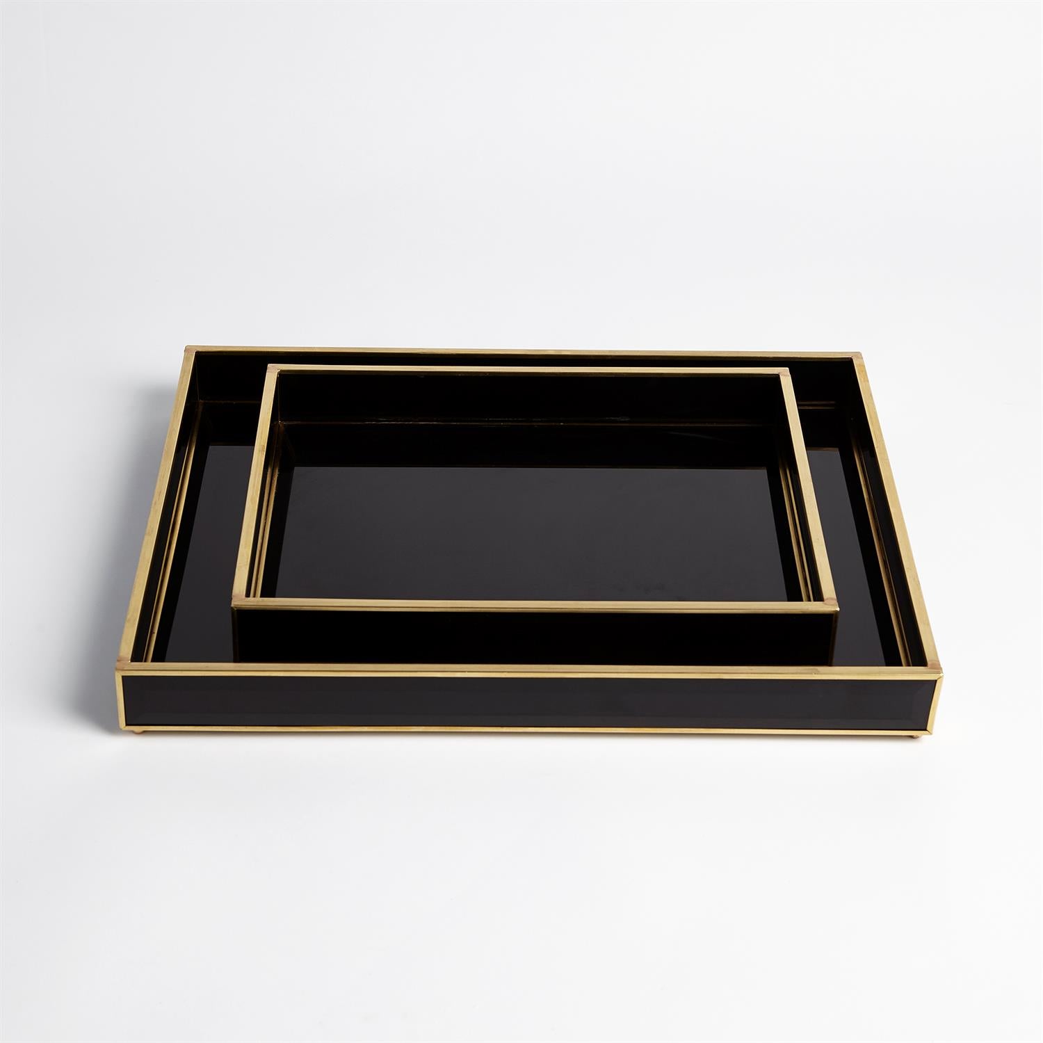 The Bella Black Tray - A versatile and chic The Bella Black Tray from GRACE BLU SHOPPE, perfect for serving or organizing your space.