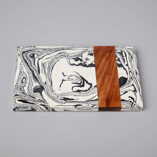 Party Animal Marble Board - A chic Party Animal Marble Board from GRACE BLU SHOPPE, perfect for serving appetizers or charcuterie.