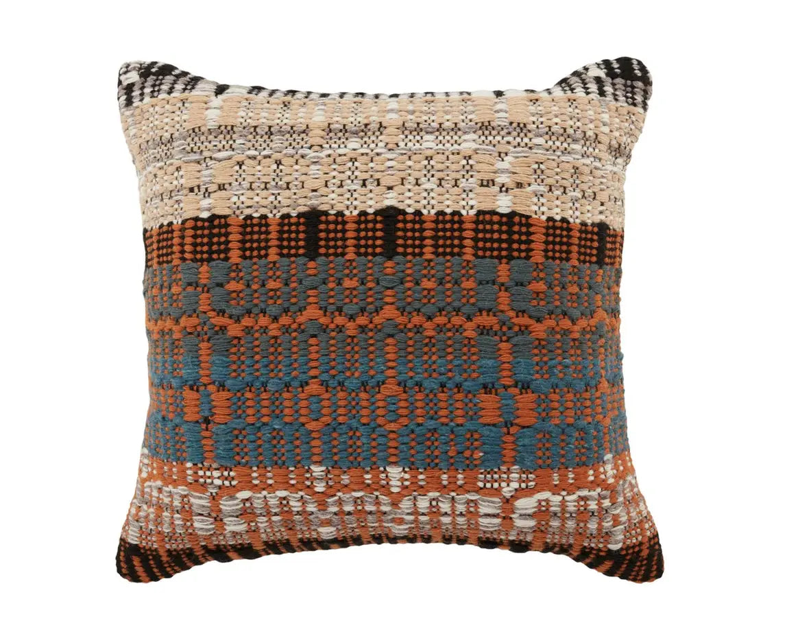 Nazka Pillow: Elegant Nazka pillow from Grace Blu Shoppe, featuring a mix of textures and patterns for a modern look.