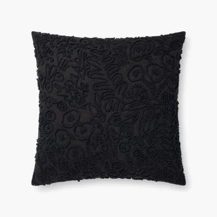 RP Black Pillow Cover - A sophisticated RP Black Pillow Cover from GRACE BLU SHOPPE, updating your sofa or bed with style.