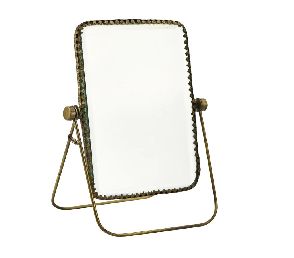 Rectangle Vanity Mirror - A chic Rectangle Vanity Mirror from GRACE BLU SHOPPE, enhancing your daily beauty routine.