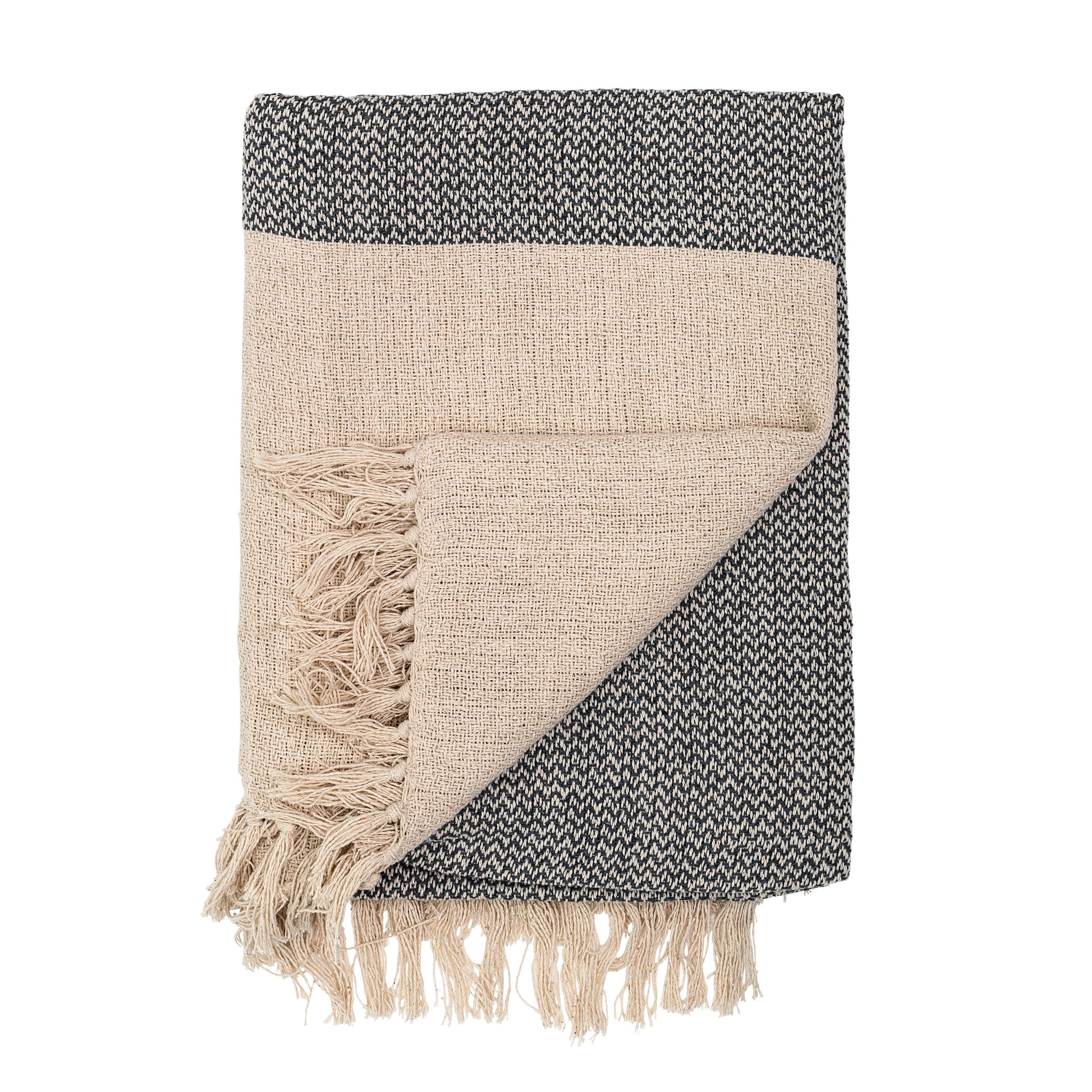 Knit Throw with Fringe: Cozy knit throw with fringe from Grace Blu Shoppe, perfect for snuggling up on the couch or adding texture to your space.